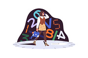 Time concept, people and watches set, a Person Illustration by PaperTrident (Thumbnail 7 of 9)