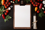 Vintage food menu MockUps, a Print Template by BarcelonaShop (Thumbnail 2 of 7)