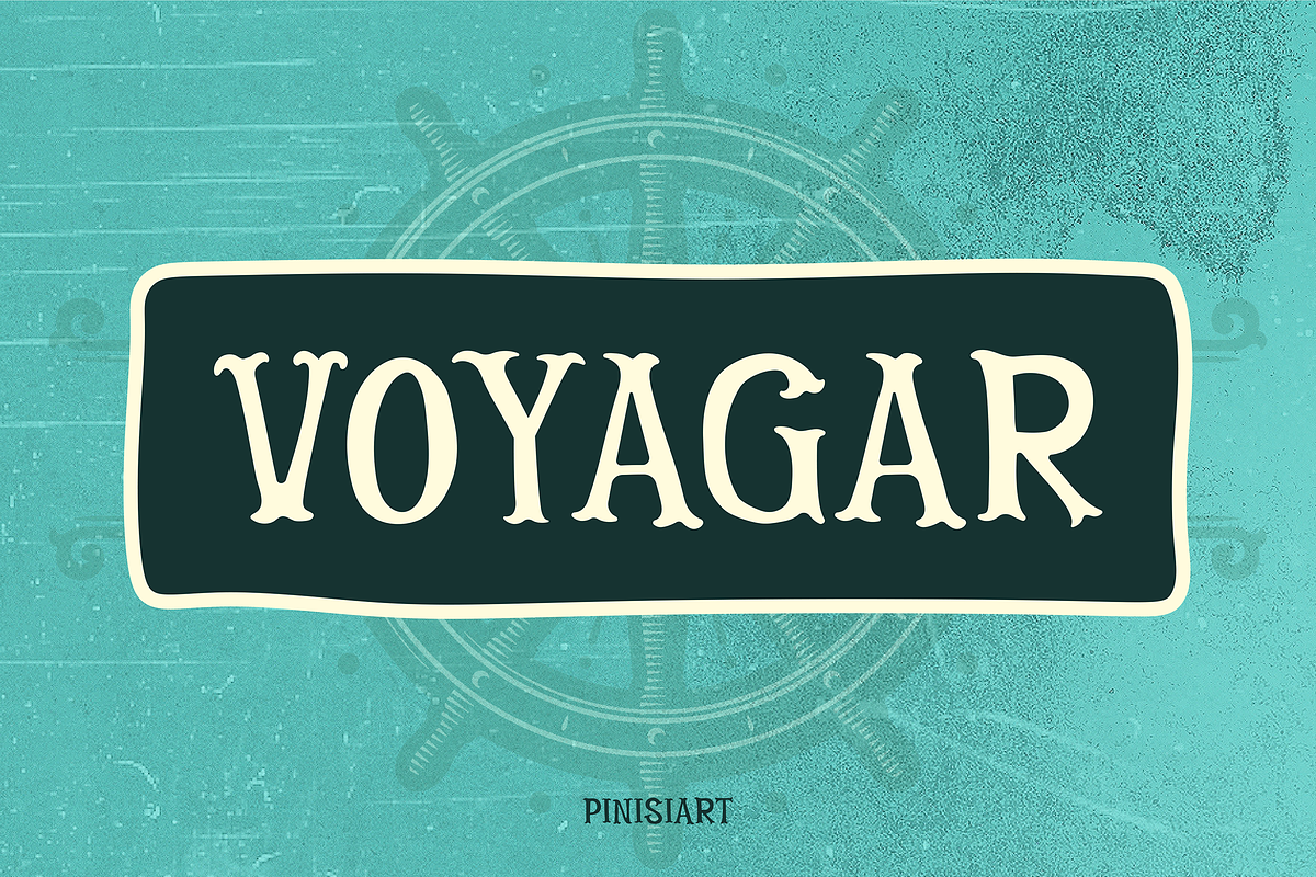 VOYAGAR, a Font by Pinisi ART (Photo 1 of 10)
