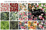 Seamless tropical patterns, a Pattern Graphic by ollalya (Thumbnail 1 of 17)