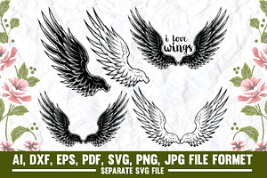 Wings Svg,Angel Wings,Angel,Bird Svg