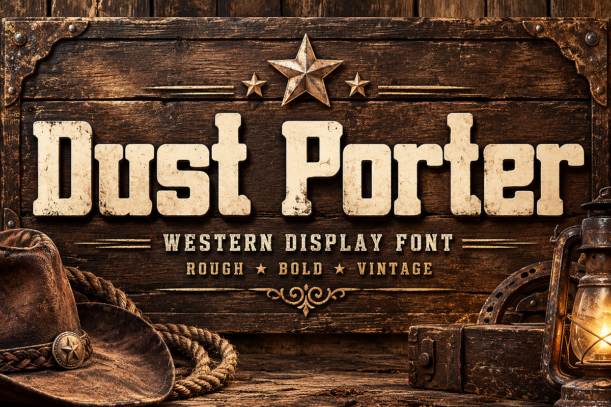 Dust Porter, a Sans Serif Font by Wow Magic (Photo 1 of 6)