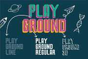 Play Ground Font | 3D Font, a Sans Serif Font by WhymoreArt (Thumbnail 2 of 10)
