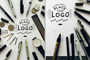 Hand Lettering Logo Mockups, a Product Mockup by BlueRobinDesignShop (Thumbnail 5 of 6)