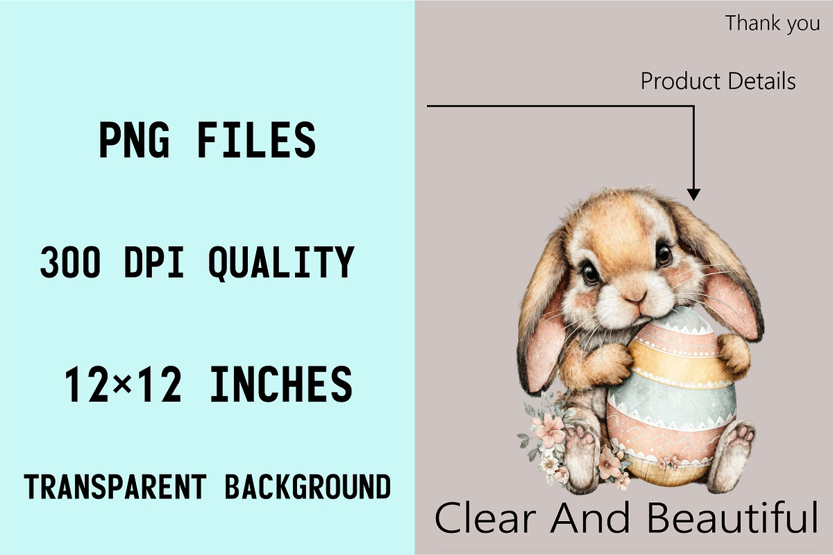 Quirky Easter Bunny Clipart, an Illustration by SVGArt (Photo 6 of 7)