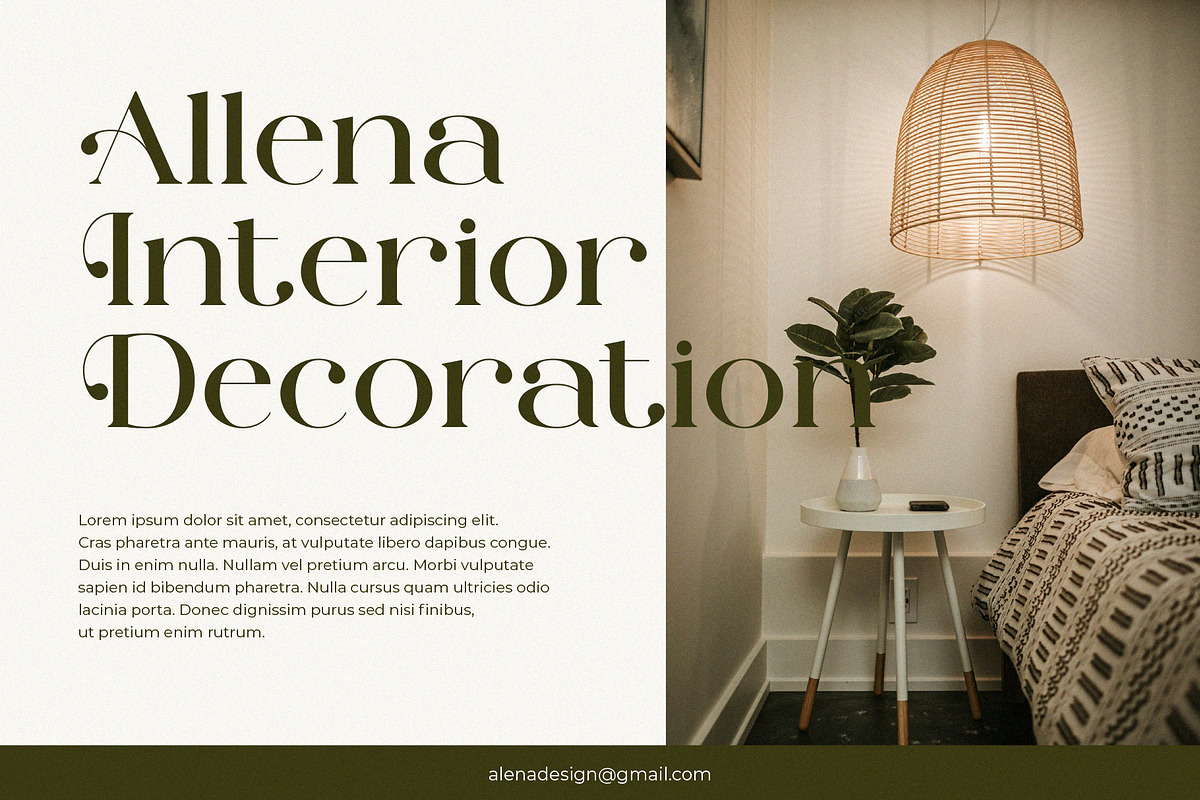 Allore - Modern Unique Serif, a Serif Font by Muflieart (Photo 6 of 10)