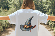 Watercolor Steampunk Halloween Clipa, an Illustration by CrexoraLab (Thumbnail 3 of 5)