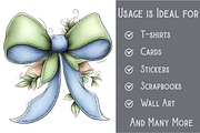 Christmas Bow Clipart, an Illustration by Pixels.Craft (Thumbnail 3 of 6)