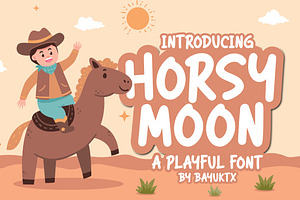 Horsy Moon – Playful Cartoon Font
