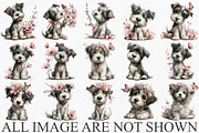 Watercolor Dog And Butterfly Clipart, a Seasonal Illustration by Canvas Craft (Thumbnail 4 of 7)