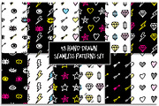 48 Hand Drawn Seamless Patterns Set, a Pattern Graphic by Stockaholic (Thumbnail 1 of 9)