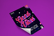 Good Vibes Party Flyer, a Flyer Template by NeonLeon (Thumbnail 3 of 4)