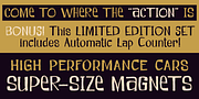 Slot Car, a Handwritten Font by One Eyed Squid (Thumbnail 2 of 7)