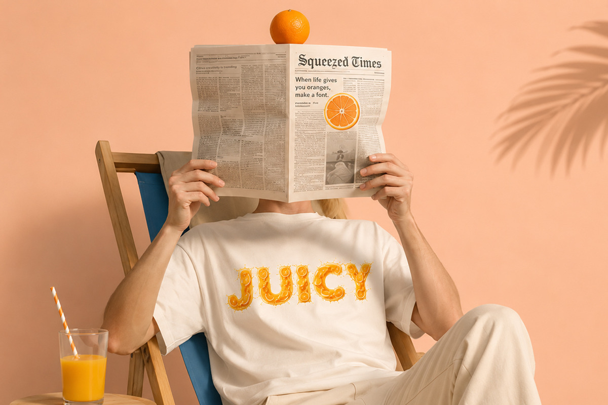 Orange Burst Font, a Sans Serif Font by Handmadefont (Photo 10 of 13)