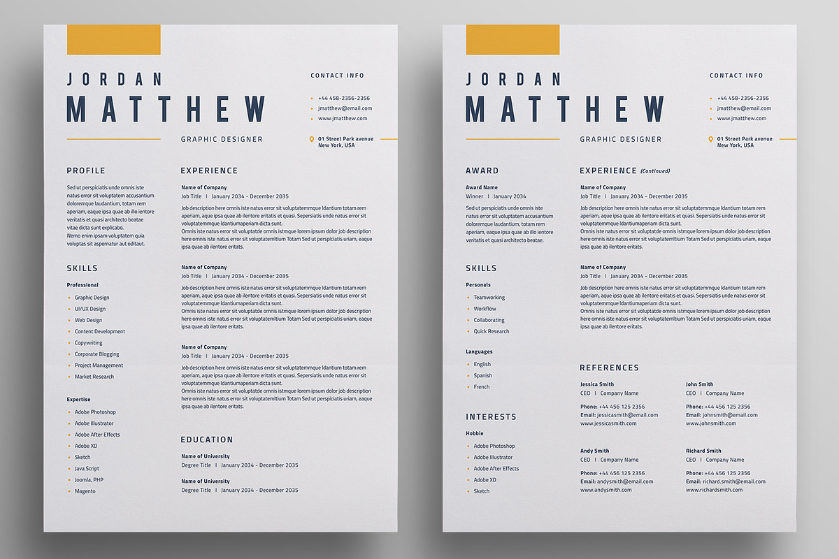Resume/CV, a Resume Template by Reuix Studio (Photo 4 of 5)