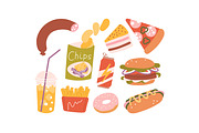 Healthy and unhealthy food, a Food Illustration by Good Studio (Thumbnail 2 of 3)