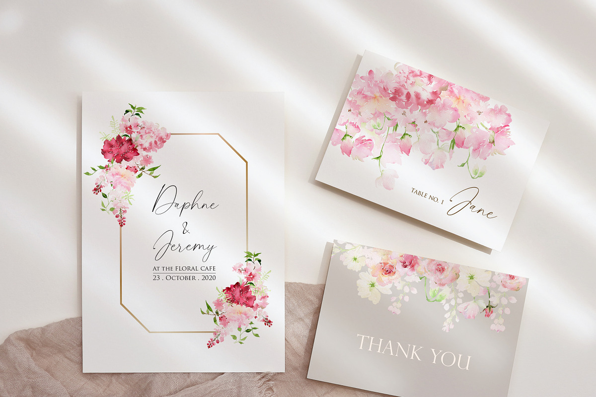 Watercolor Bundle - Pink Collection, an Illustration by Beigetime (Photo 4 of 12)