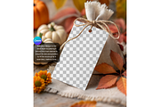 Autumn Favor Tag Mockup PSD, a Product Mockup by MockupWizard (Thumbnail 3 of 5)