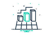 Chart digram icon, an Icon by Creative priyanka
