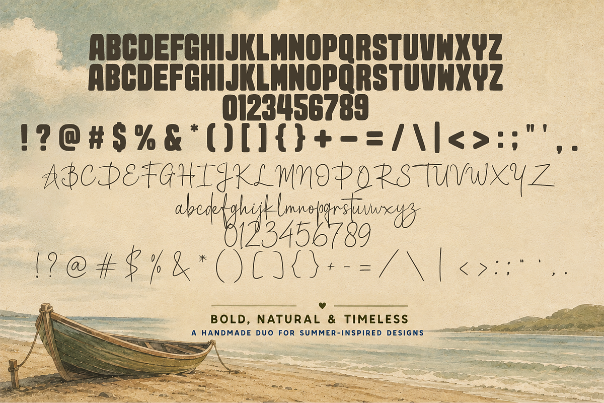 Summer Blythe Font Duo, a Script Font by cocodesign (Photo 8 of 8)