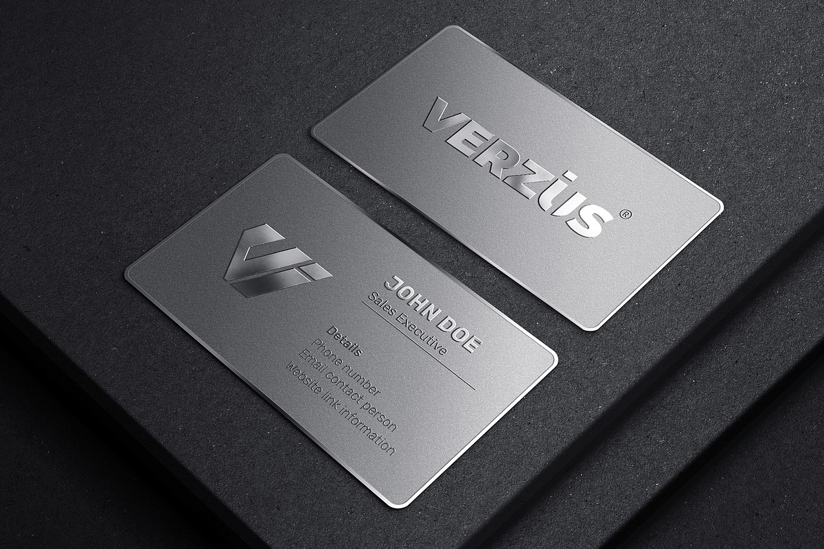 Metal Business Card Mockup, a Product Mockup by Artlogs x Modaldesain