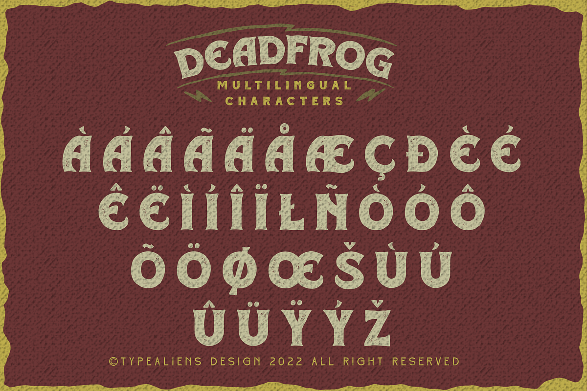 Deadfrog, a Serif Font by ilhamtaro (Photo 9 of 10)