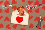 Valentines day RETRO Design SET, an Object Graphic by Alexiva (Thumbnail 4 of 7)