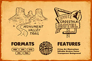 Desert Wanderer: Retro Line Art Set, a Decorative Illustration by Bromz Studio (Thumbnail 3 of 3)