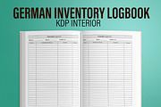 German Inventary Logbook Interior, a Templates & Theme by MatiArtShop (Thumbnail 1 of 2)