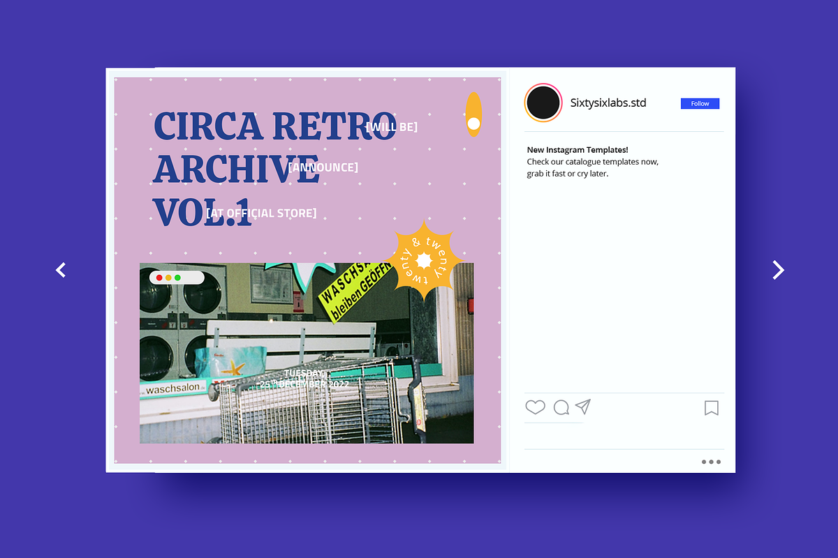 Pop Era 90s - Instagram Retro, a Social Media Template by Sixtysix Labs (Photo 6 of 8)