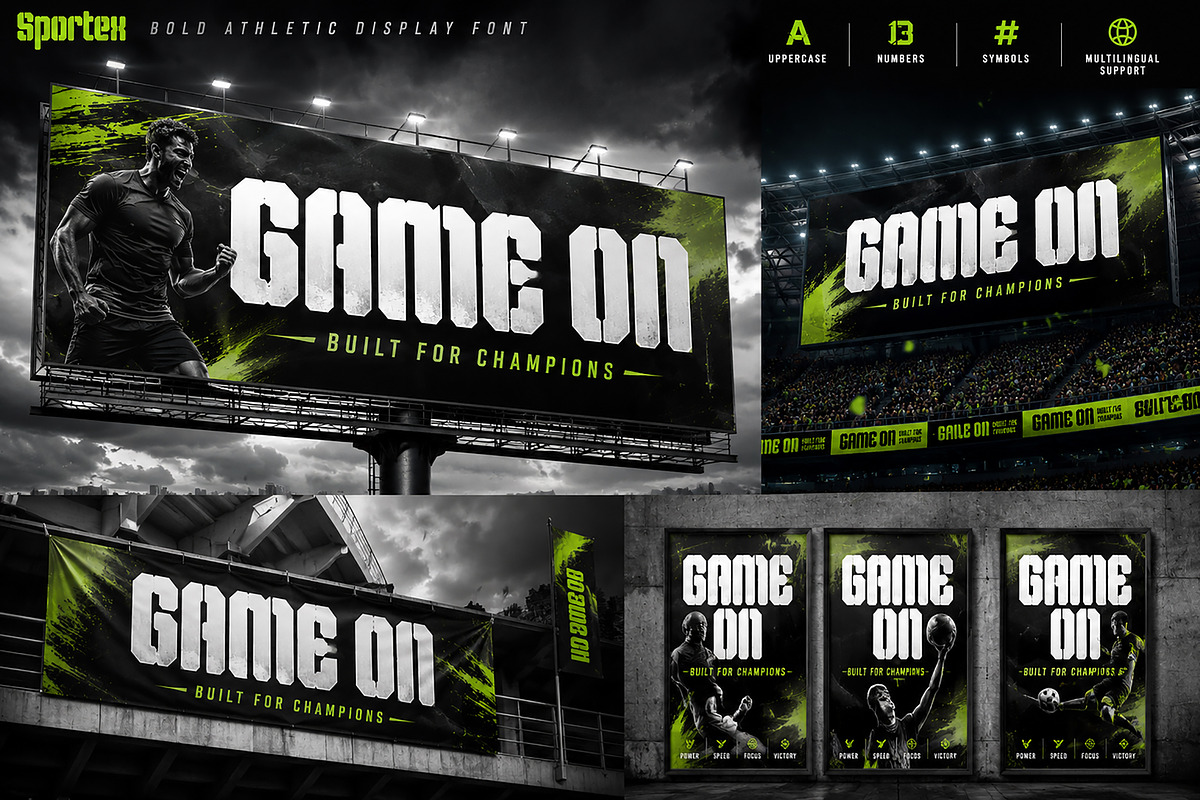 Sportex – Bold Athletic Display Font, a Slab Serif Font by Wow Magic (Photo 2 of 5)