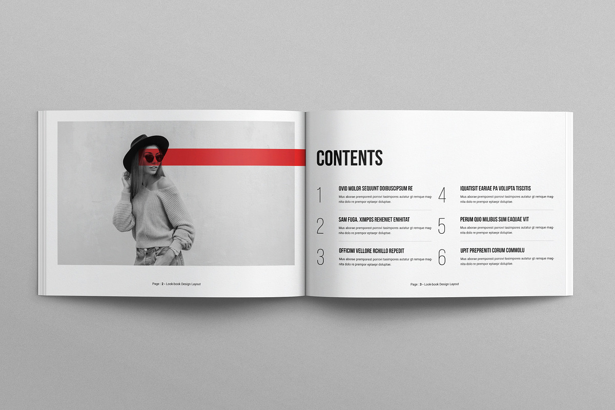Lookbook Design Layout Landscape, a Magazine Template by E-Type (Photo 2 of 7)