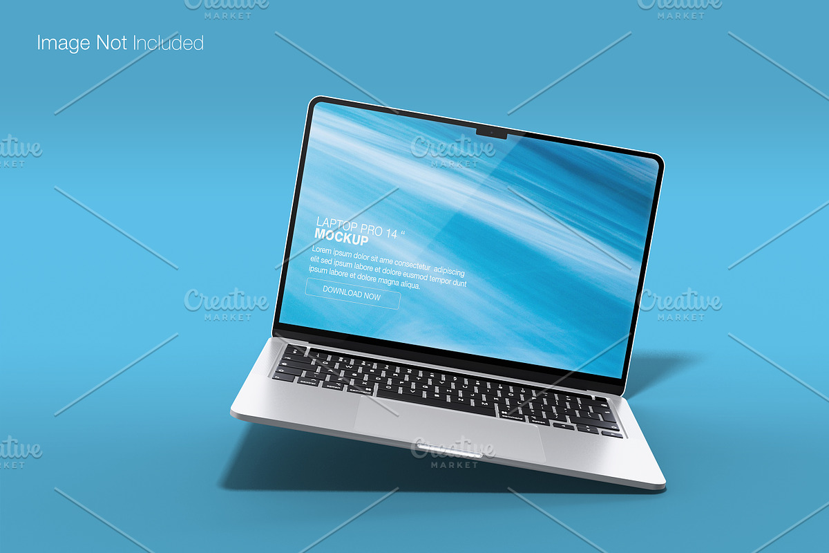 Realistic macbook pro 14 inch mockup, a Mac Mockup by Raihan Rahman (Photo 8 of 21)
