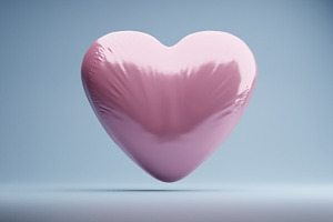 10 Bundle 3D Render Heart And Love