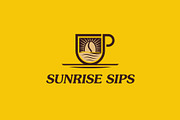 Sunrise Sips Logo, a Food Illustration by Kaushal Jangid (Thumbnail 3 of 4)