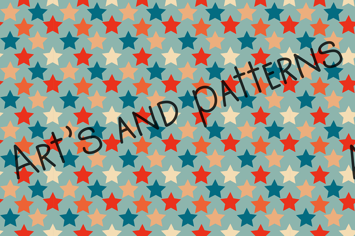 Stars pattern, a Pattern Graphic by Art's and patterns | Creative Market