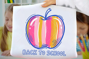 Back to School PNG Apple PNG, a Seasonal Illustration by Canvas Craft