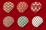 Red,White & Green Decorative Pattern, a Pattern Graphic by Pattern Whimsy (Thumbnail 6 of 9)