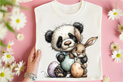 Whimsical Easter Panda Clipart, an Illustration by Libby Wishes (Thumbnail 3 of 8)