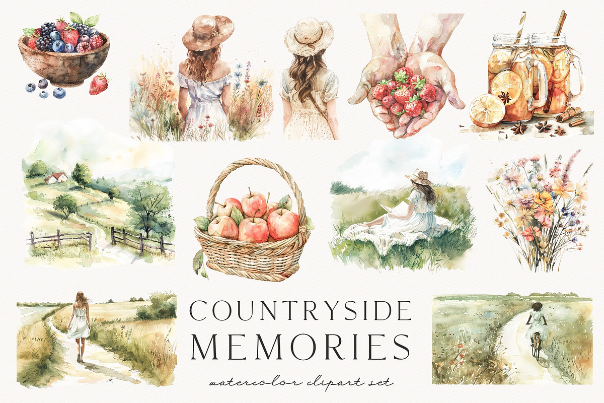 Countryside Memories, a Decorative Illustration by PeDe Designs (Photo 7 of 15)