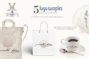 ORGANIC LOGO ELEMENTS  SEA FOOD FISH, a Food Illustration by Friendly Label (Thumbnail 6 of 6)
