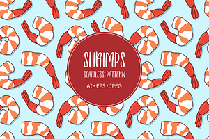 Peeled shimps pattern, an Illustration by Cmeree