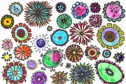 Watercolor Floral Doodles, an Illustration by Sinziana Romanescu (Thumbnail 4 of 5)