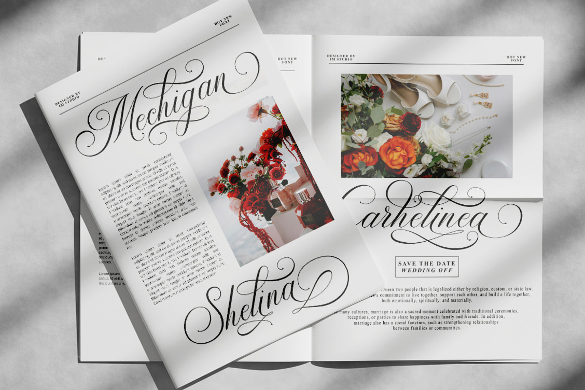 Andertime Calligraphy, a Script Font by IM Studio (Photo 2 of 10)