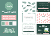 Thank You Card Templates Canva, a Card Template by florasfabrica (Thumbnail 1 of 3)