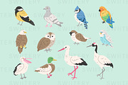 Bird Clipart - Swiitery, an Animal Illustration by Iconixar & Friends (Thumbnail 2 of 2)