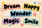 Dream Cutout, a Slab Serif Font by Wow Magic (Thumbnail 3 of 4)