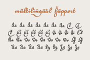 Parochus medieval script font family, a Blackletter Font by kaer_shop (Thumbnail 6 of 10)