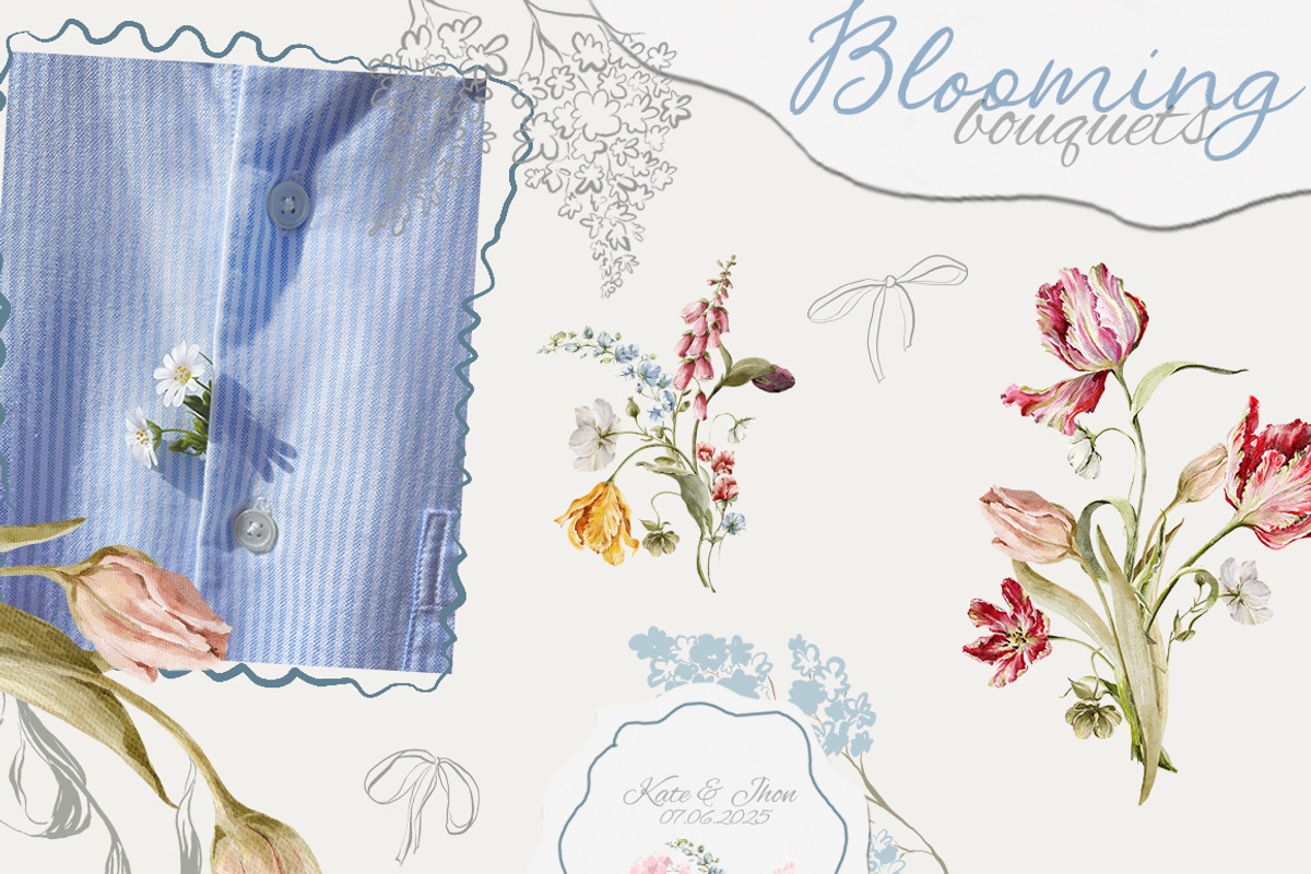 Blossom mood Floral illustration, an Object Illustration by 60secondsArt (Photo 3 of 10)