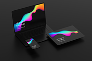 Black Devices Mockup Dark Theme Set, a Mac Mockup by Mockupdaddy (Thumbnail 9 of 22)